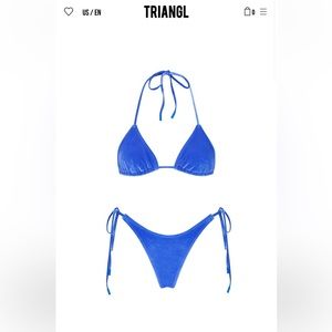 TRIANGL BLUE BIKINI